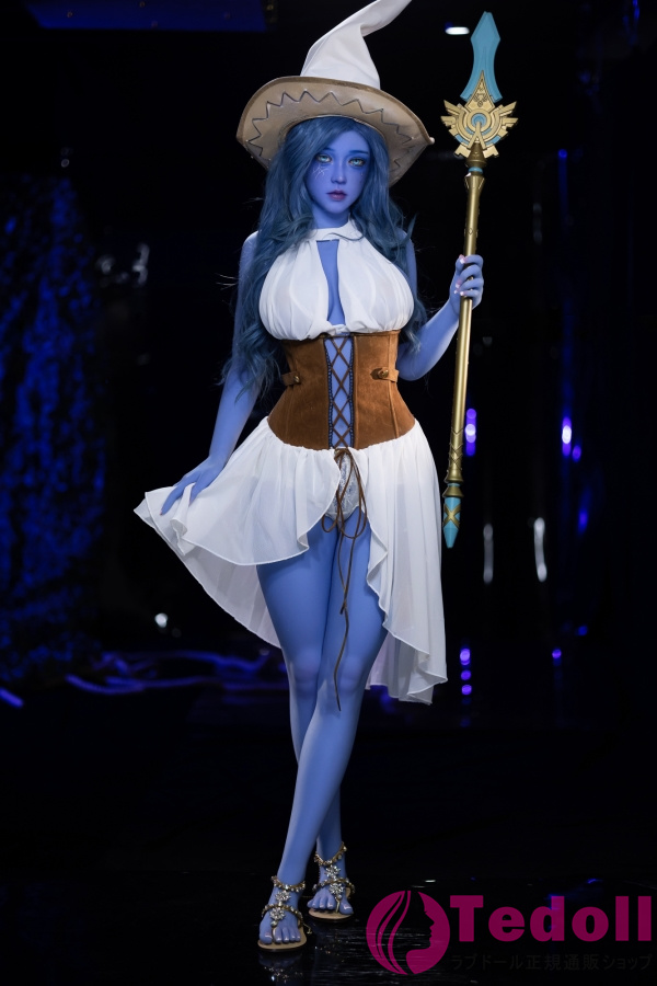 AIBEI DOLL #225 言弥 160cm青い肌 リアルドール セクシーな魔女お姉さん系 ラブドール TPE製 Fカップ