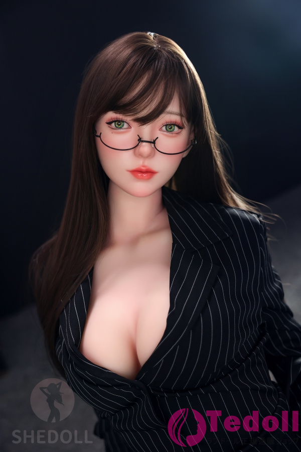 SHE DOLL 顾小雨 158cm魅惑的な女神ラブドール 等身大でセクシーな人形 美しいダッチワイフ Cカップ ノーマル肌 掲載画像はシリコンヘッド+TPEボディ 口開閉＆口腔模擬付き
