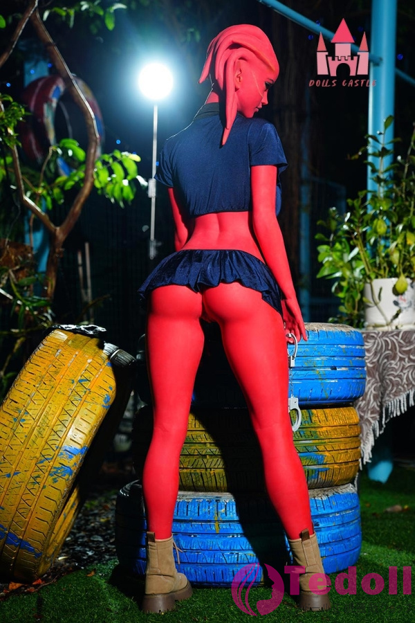 Dolls Castle #A9 宇宙人シリーズ Carl 160cm高品質TPE製 曲線美セックス人形 魅惑的な人外系 リアルラブドール Fカップ レッド肌