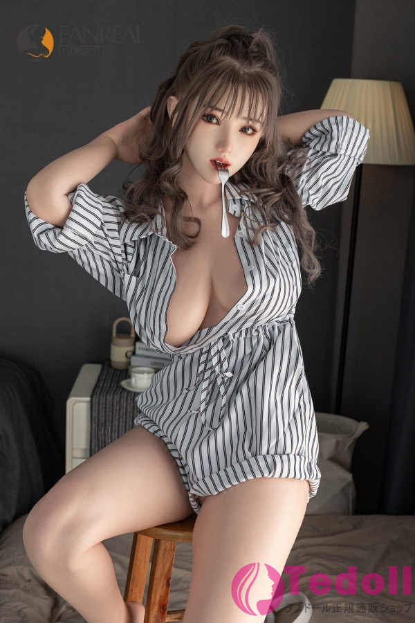 FANREAL Jia 155cm女神 等身大ドール フルシリコン製ラブドール 容姿端麗な姿 フェラチオリアルドール Fカップ ノーマル肌 口開閉＆口腔模擬付き