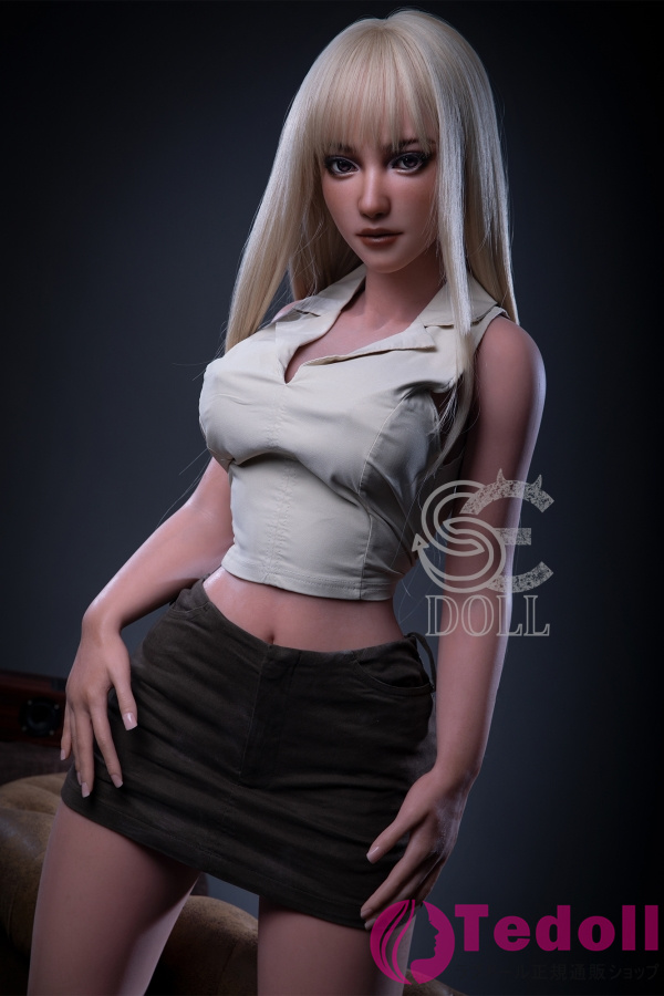SE DOLL #079SC Yuuka.G 161cm海外 スキニー セックスドール フルシリコン製 等身大 ラブドール 金髪 巨乳ダッチワイフ Eカップ 小麦肌