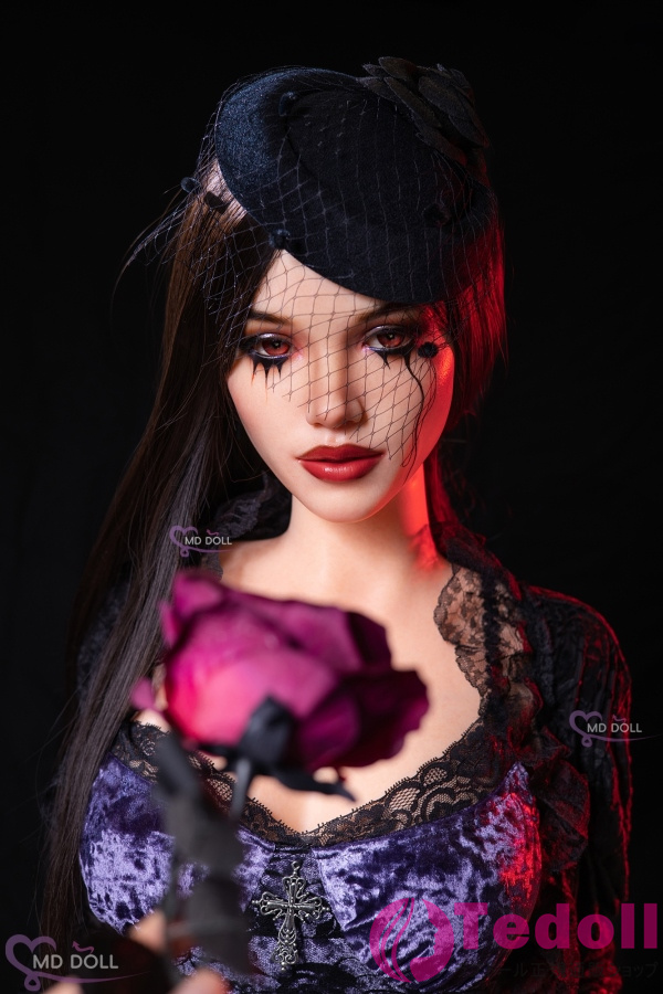 MD DOLL #M44 Mary ROS口腔選択可 168cm(B) Eカップ ハロウインメイク 闇夜の薔薇 妖艶な美女 フルシリコン製 ラブドール ノーマル肌