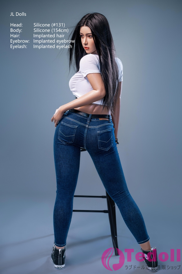 Jarliet Doll #131 JLシリーズ 薔薇 Rosie 154cmキレイ系等身大ドール 黒髪 成熟したセクシーダッチワイフ シリコン製ラブドール Dカップ 小麦肌
