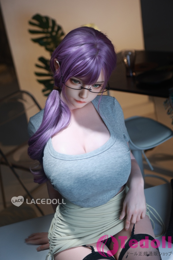 LACEDOLL 2番メイク 暮雪 163cmフルシリコン製 魅惑的な紫髪の爆乳美人お姉さんラブドール Hカップ ノーマル肌