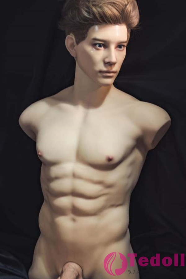 Realing 朗烨 82cm強くて力強い筋肉上半身男性ラブドール 女性用リアルドールトルソー シリコンヘッド+TPEボディ ノーマル肌
