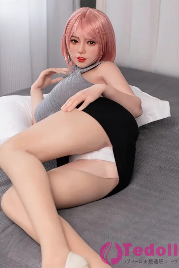 JX DOLL A55 南「Nan」 160cm容姿端麗 笑顔ラブドール ピンクの短い髪 セクシー人形 フルシリコン製 等身大 ダッチワイフ Dカップ ノーマル肌
