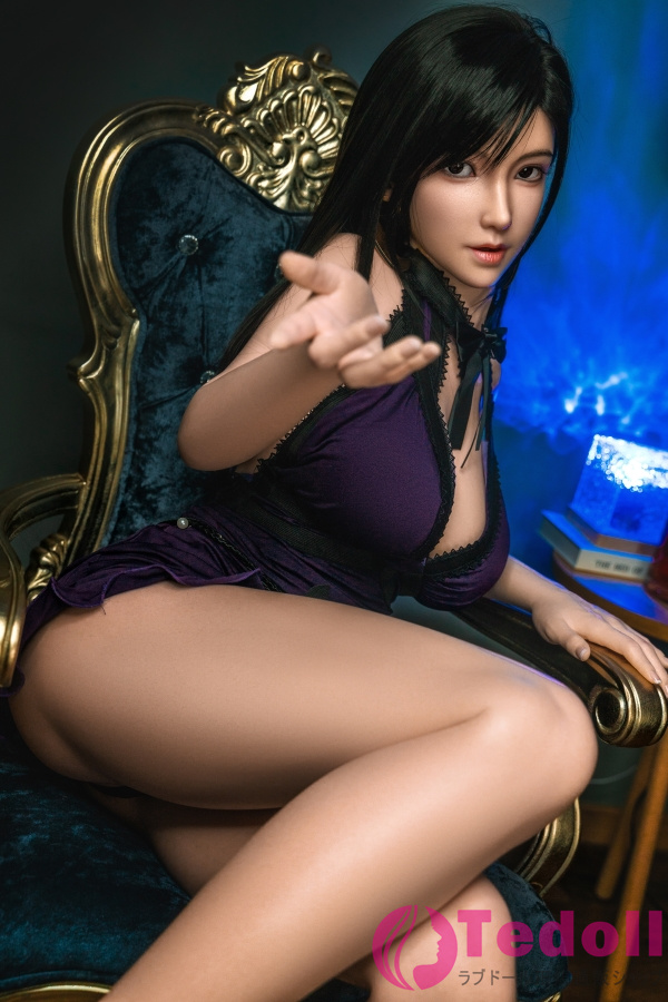 Orange In #543 Sherry 165cmフルシリコン製ラブドール 長い黒髪美女 セクシーなお姉さん系 巨乳リアルなダッチワイフ Fカップ 白い肌 口開閉＆口腔模擬付き