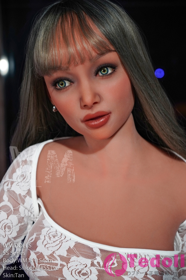 WMDOLL #SS196 口開閉＆口腔模擬付き 百合菜 154cm欧米風 セクシーなスレンダーラブドール 高品質 シリコン製ヘッド+S-TPE製ボディ Aカップ ブラウン肌