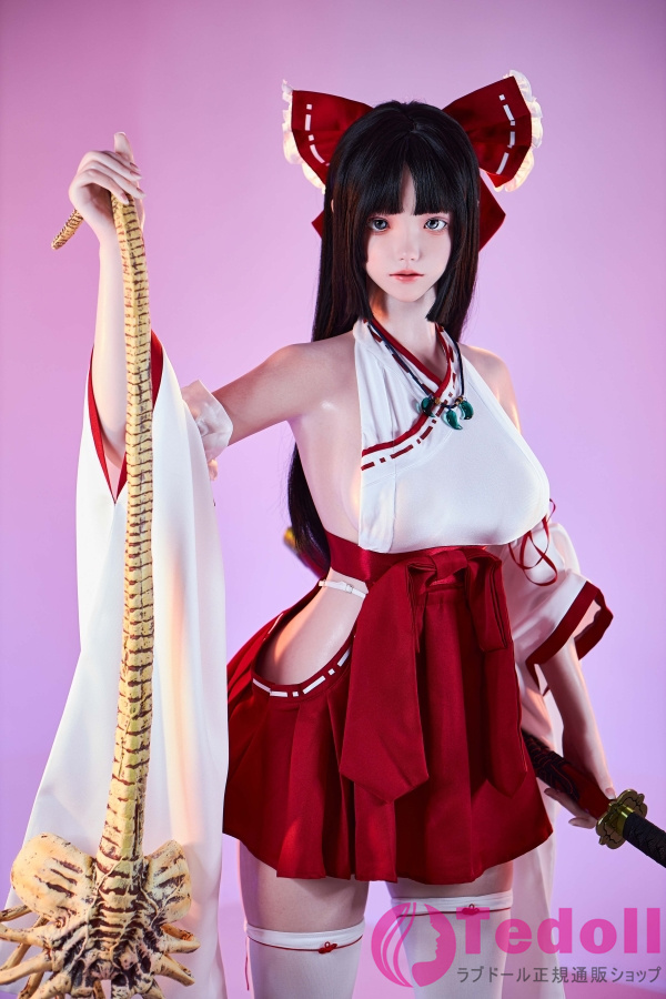 FU DOLL J024 小路 157cm細い腰 魅力的な美女ダッチワイフ コスプレ巫女 リアル人形 シリコンヘッド+TPEボディ Fカップ ノーマル肌 口開閉＆口腔模擬付き