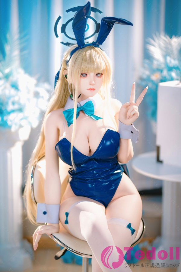 Bezlya Doll 2.2CFシリーズ 風鈴 155cm M版 コスプレバニーガールセックスドール 金髪巨乳ダッチワイフ シリコン製 等身 大 人形 Fカップ ノーマル肌
