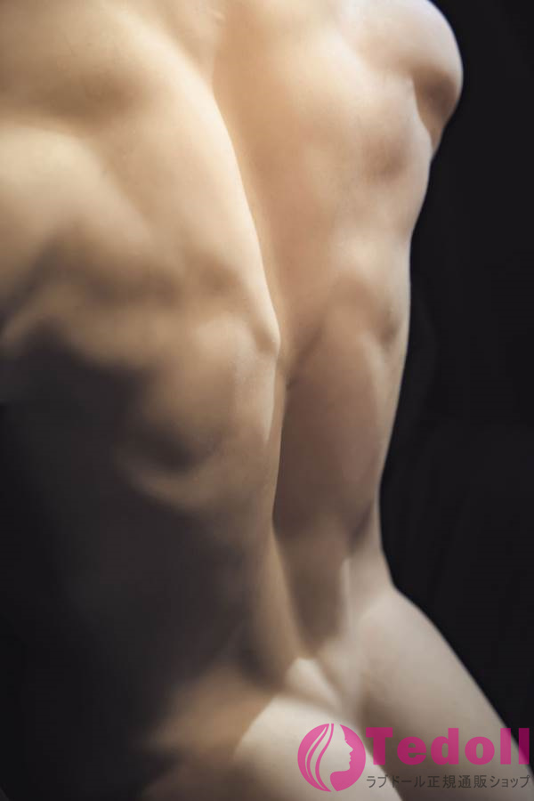 Realing 洛梵 82cmトルソー筋肉男リアル人形 アダルト 上半身大人のおもちゃ 女性sex用ラブドール シリコンヘッド+TPEボディ ノーマル肌