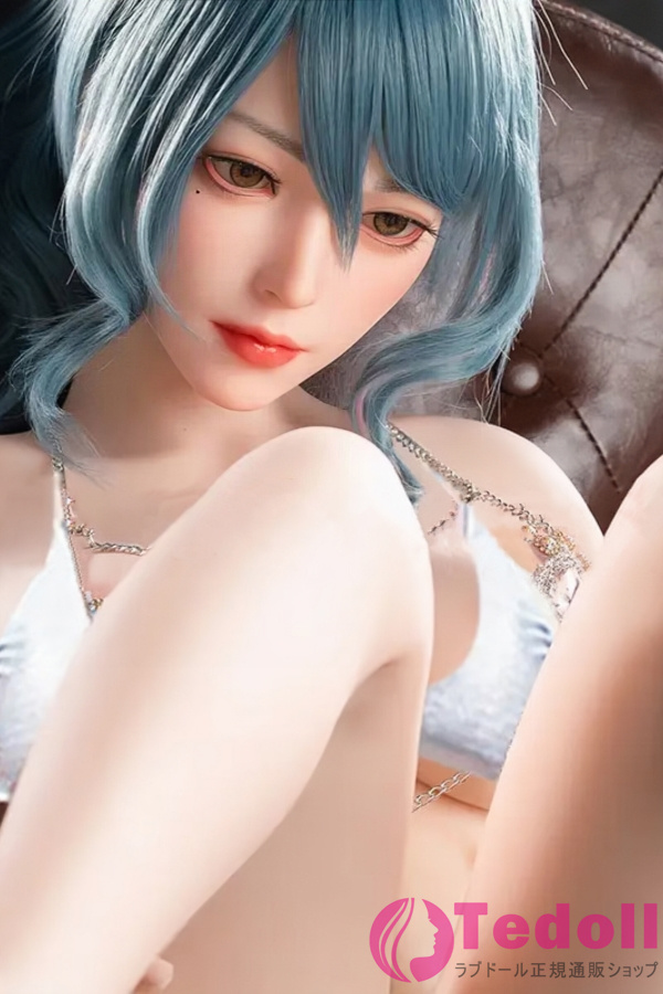 JX DOLL A47 丽兹「Liz」 170cm清楚顔 ギャル系 青い髪ラブドール シリコン製 セクシーモデルセックスドール Dカップ ノーマル肌