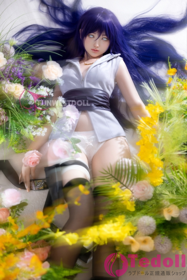 Funwest Doll #041S Amy 159cmフルシリコン製 ラブドール紫髪 貧乳美人 スレンダー型 セクシードール Aカップ 白い肌