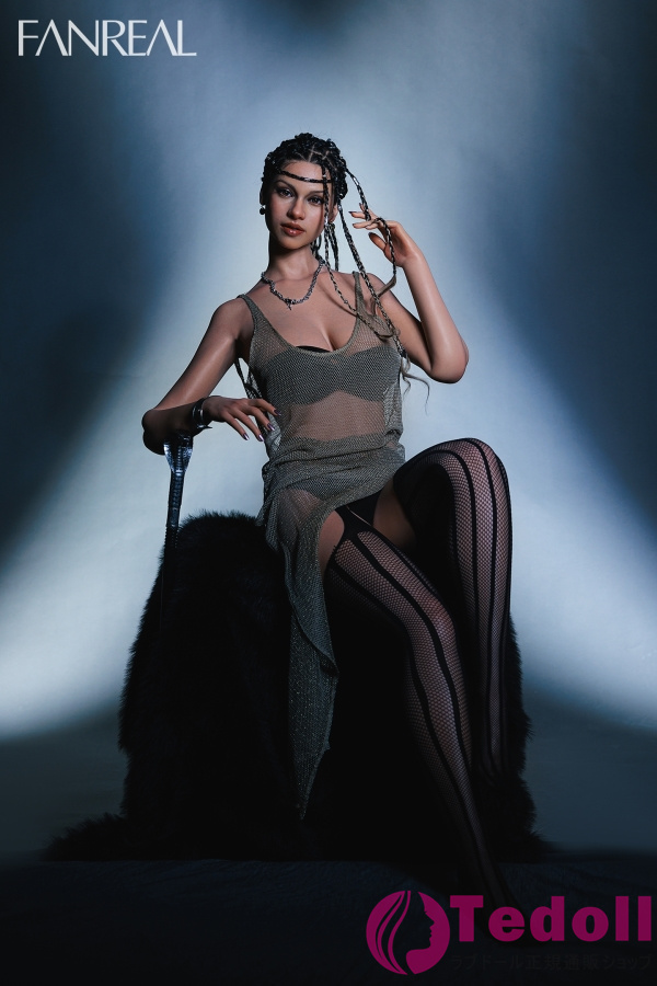 FANREAL Vanessa 口開閉＆口腔模擬付き 168cmフルシリコン製 外人 リアルダッチワイフ セクシーモデル美人ラブドール Fカップ ブラウン肌