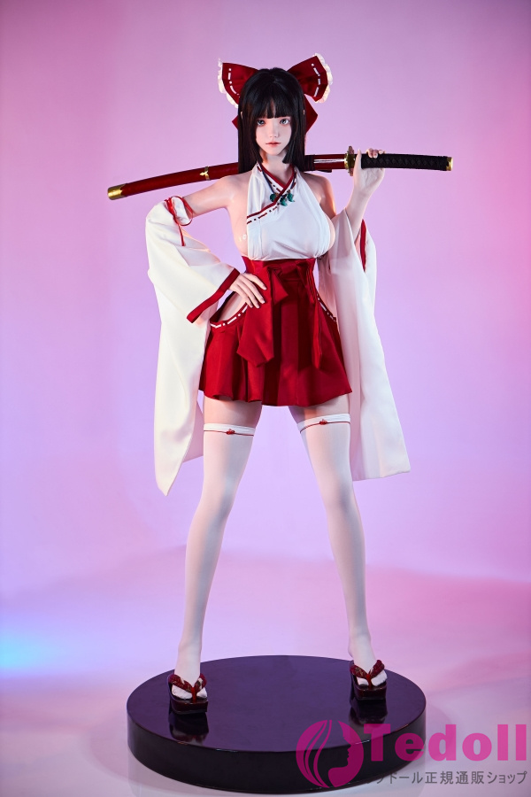 FU DOLL J024 小路 157cm細い腰 魅力的な美女ダッチワイフ コスプレ巫女 リアル人形 シリコンヘッド+TPEボディ Fカップ ノーマル肌 口開閉＆口腔模擬付き