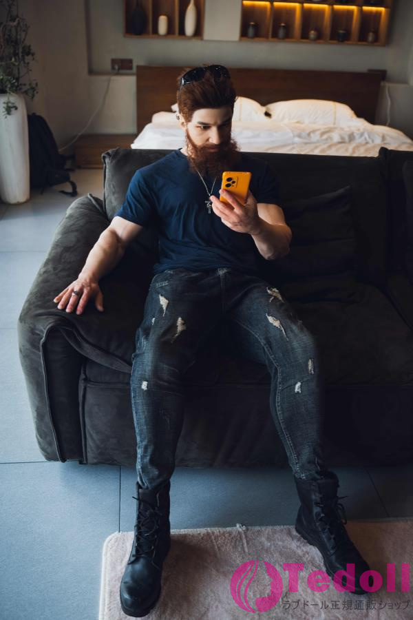 Realing 耀冉 180cm濃い髭男 リアルラブドール 欧米風 背の高い大人セックス人形 女性用シリコン製ドール ノーマル肌