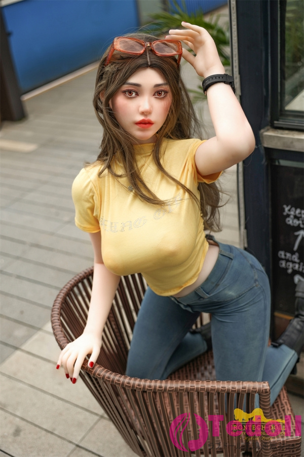Irontech Doll S40 Eileen 159cm Plus 清楚なルックスの美しいリアルドール 等身大 スレンダーボディダッチワイフ シリコンヘッド+TPEボディ Gカップ 白い肌