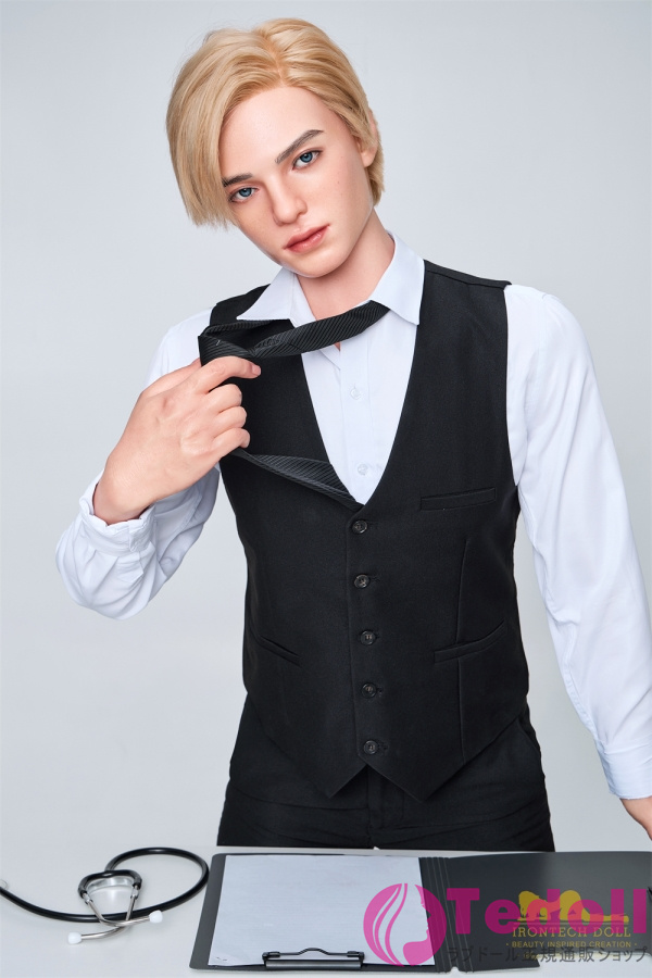 Irontech Doll M9 Lucas 170cm金髪 イケメン男性医師 コスプレラブドール 高級シリコン製 メンズ型ダッチワイフ 女用 ノーマル肌