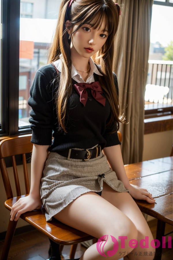 Orange In #599 Amy 158cm-B フルシリコン製 清純系美女 ダッチワイフ 艶めかしい姿 JK制服 リアル な ラブドール Cカップ 白い肌 口開閉＆口腔模擬付き