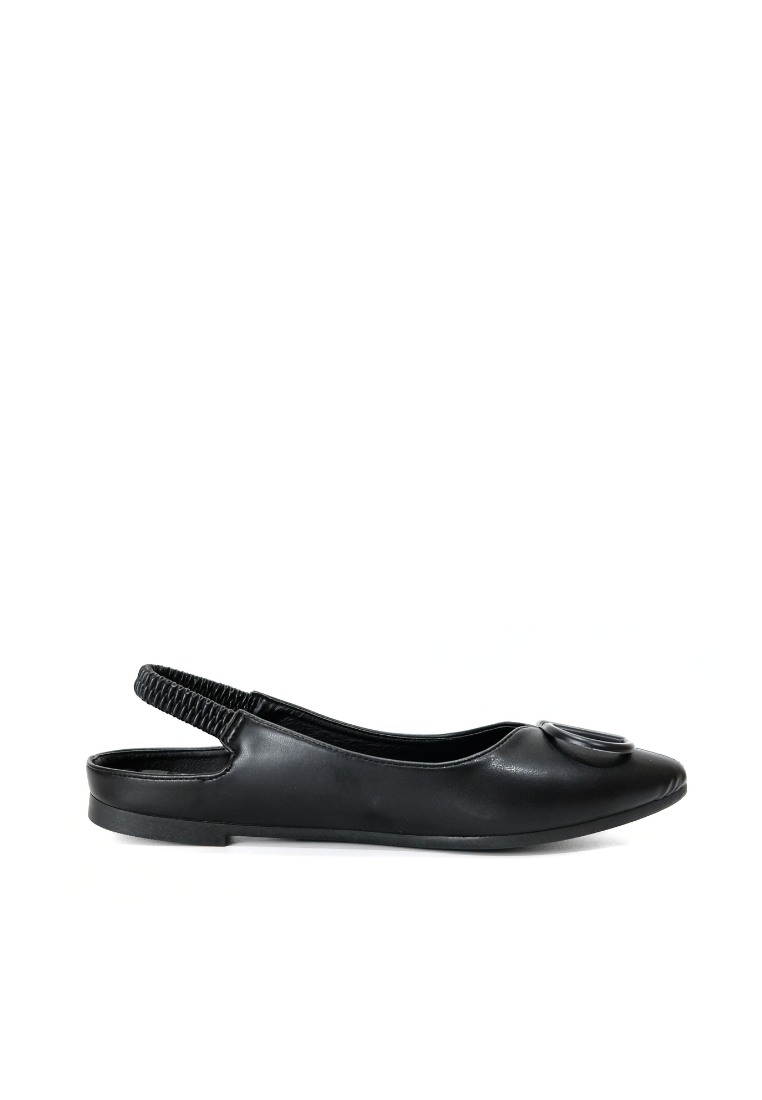 【NEW】Lyden Dreamy Glam Chic Open-back Series Flats - Classic Black
