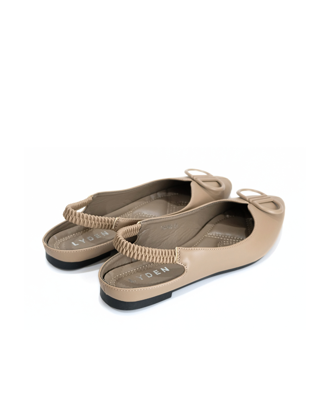 【NEW】Lyden Dreamy Glam Chic Open-back Series Flats - Brown