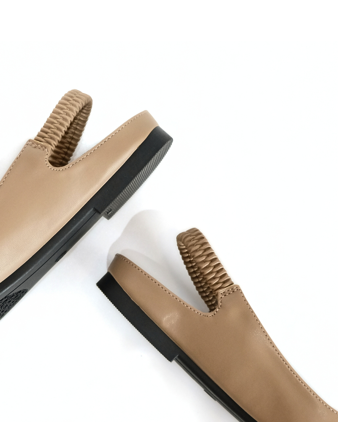 【NEW】Lyden Dreamy Glam Chic Open-back Series Flats - Brown