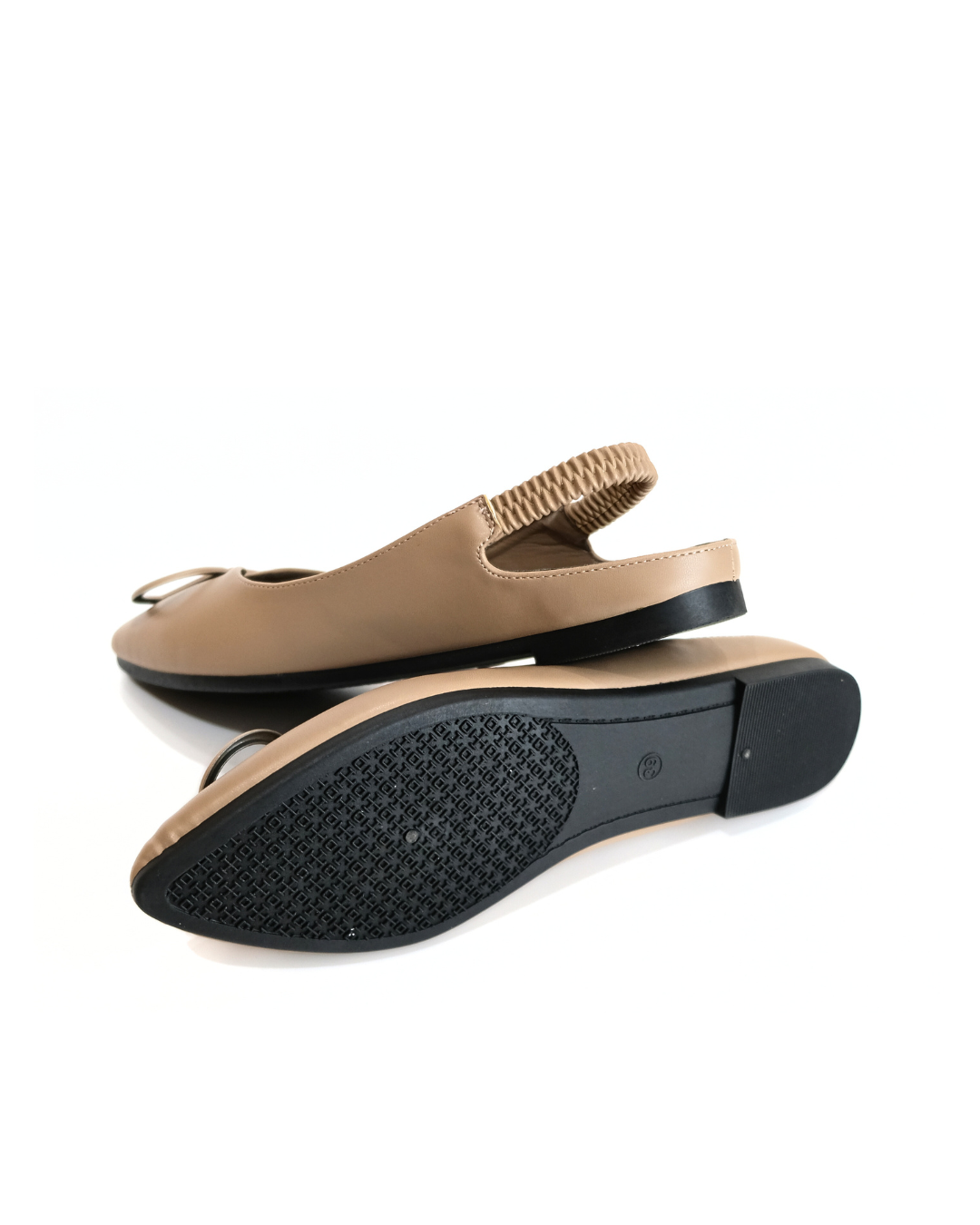 【NEW】Lyden Dreamy Glam Chic Open-back Series Flats - Brown