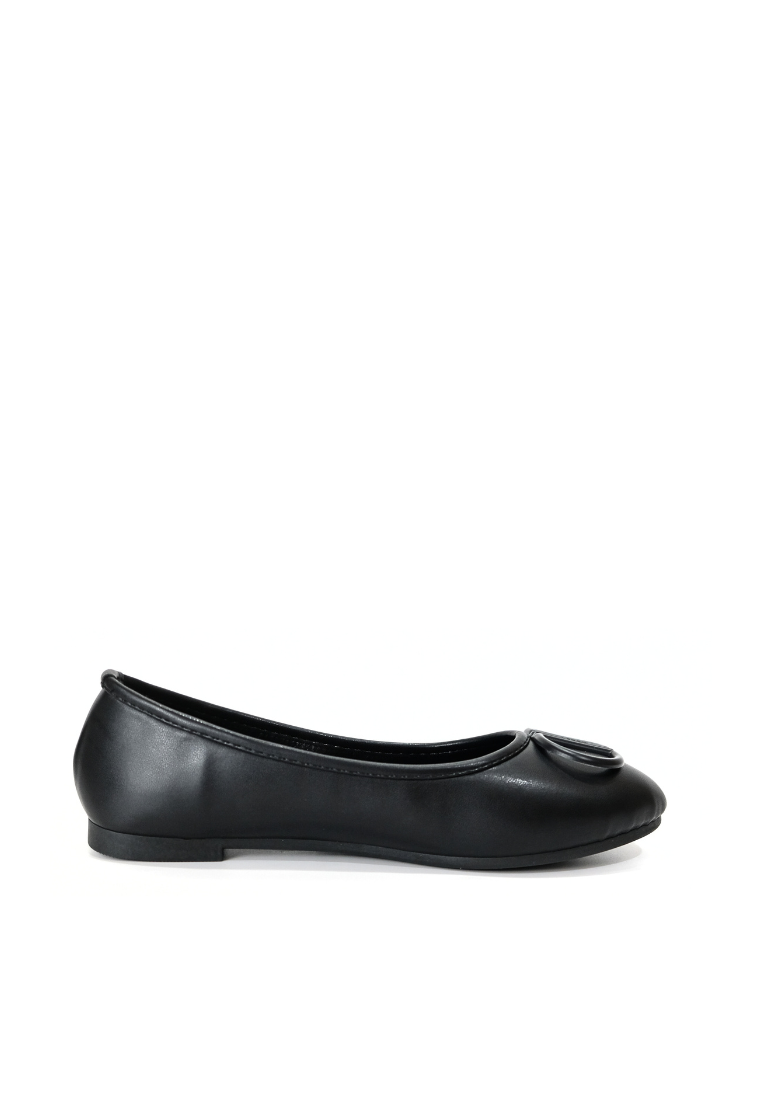 【NEW】Lyden Dreamy Glam Rounded Series Flats - Classic Black