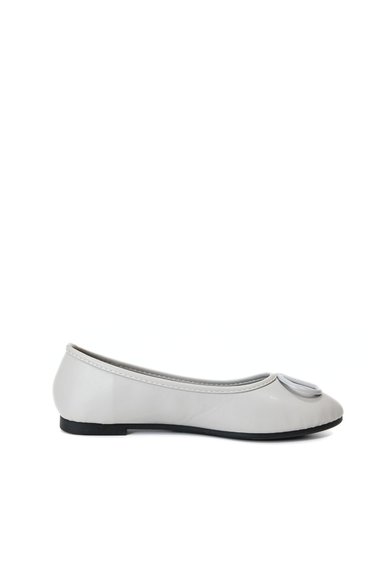 【NEW】Lyden Dreamy Glam Rounded Series Flats - Grey