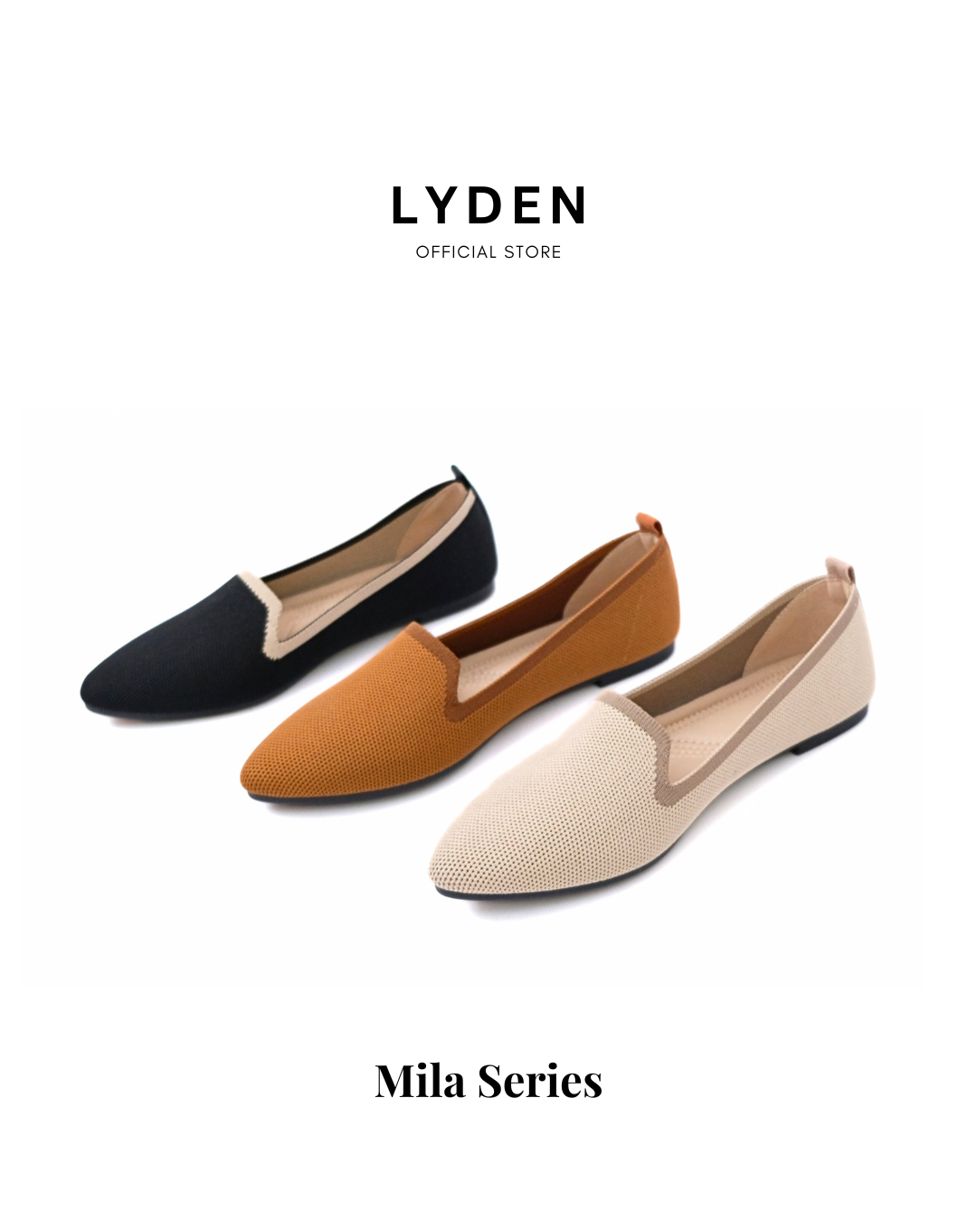 【NEW】Lyden Mila Series Flats - Classic Black