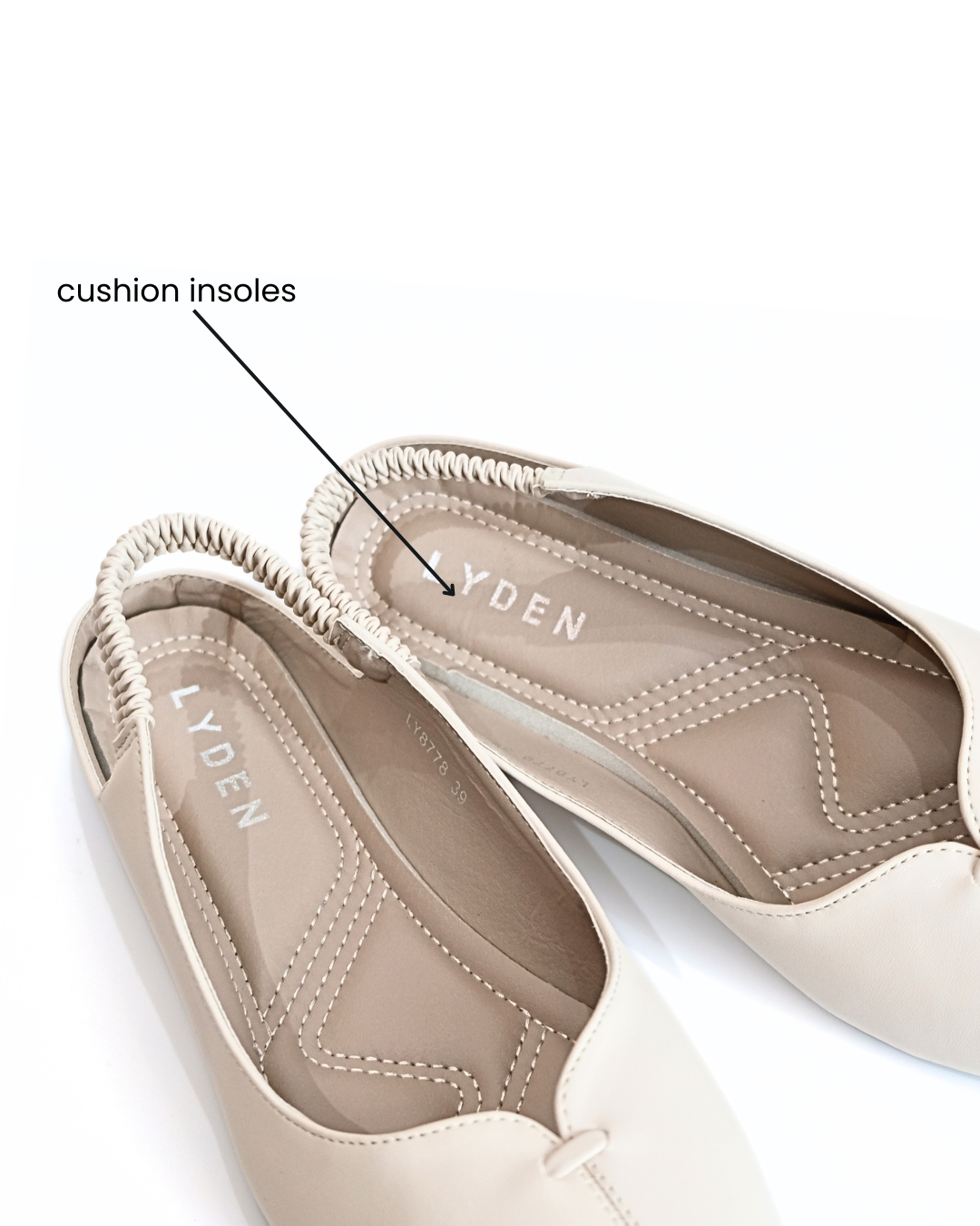 【NEW】Lyden RHEA Series Flats - Beige