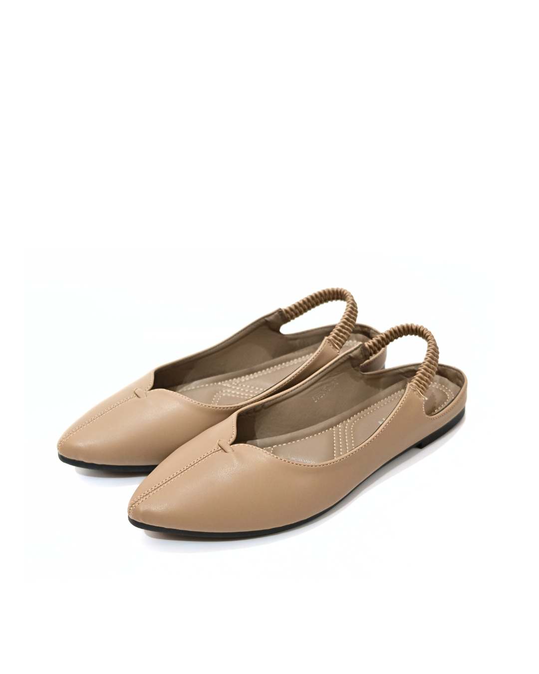 Lyden RHEA Series Flats - Beige//Brown//Black