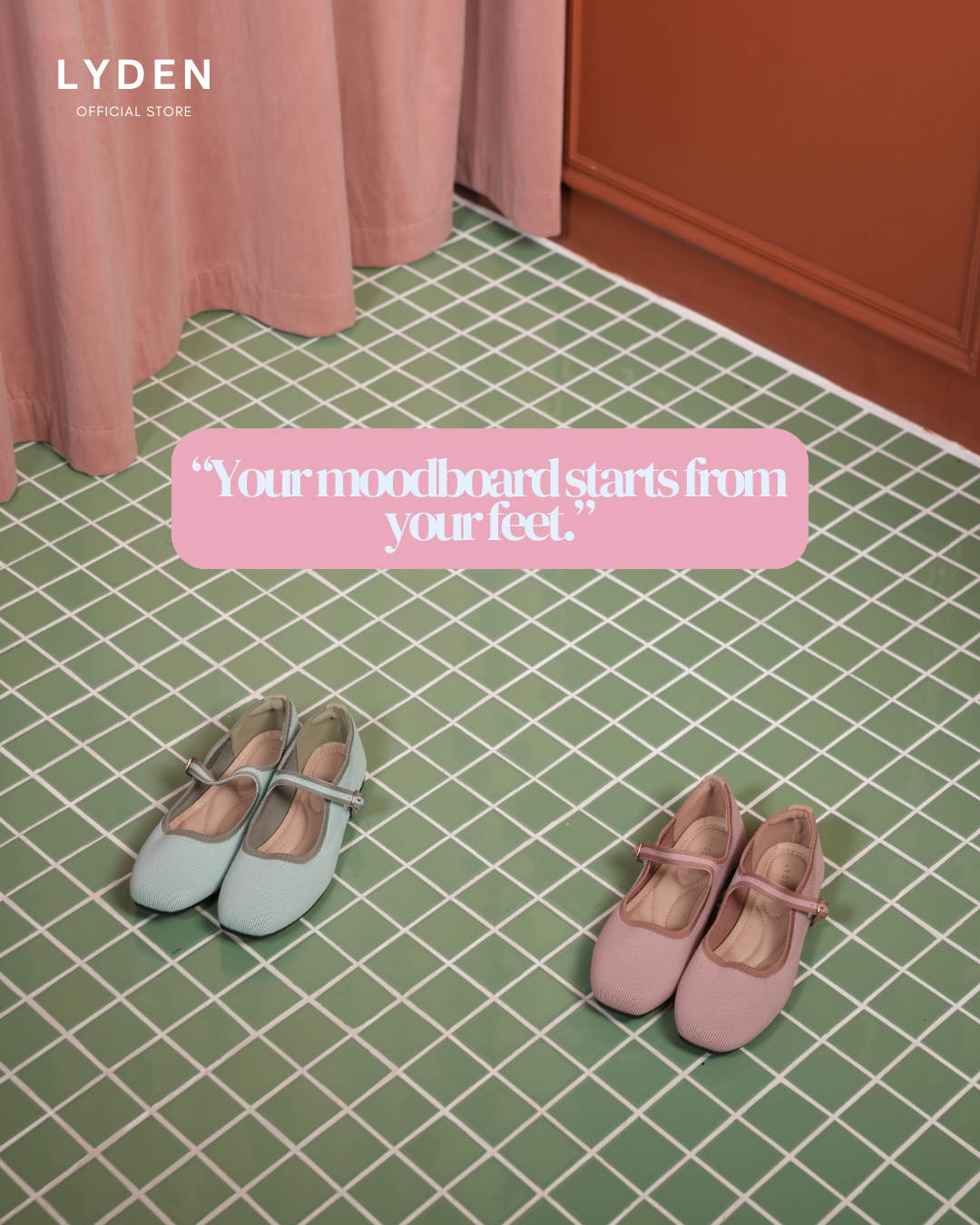【NEW】Lyden Bomi Jane Series Flats - Pink//Blue//Green