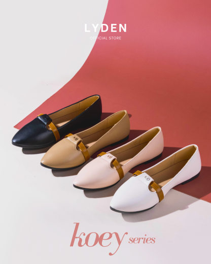 【NEW】Lyden Koey Series Flats - Beige//Pink//Khaki//Classic Black