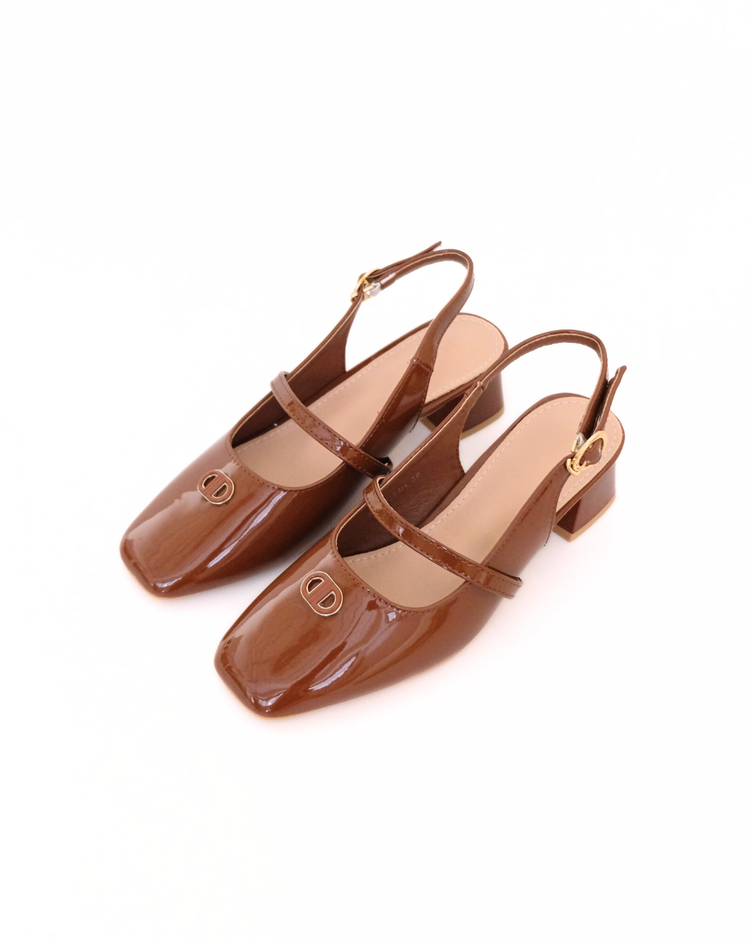 【NEW】Lyden Clara Glossy Heels series 5cm pump heels - Beige//Khaki//Brown