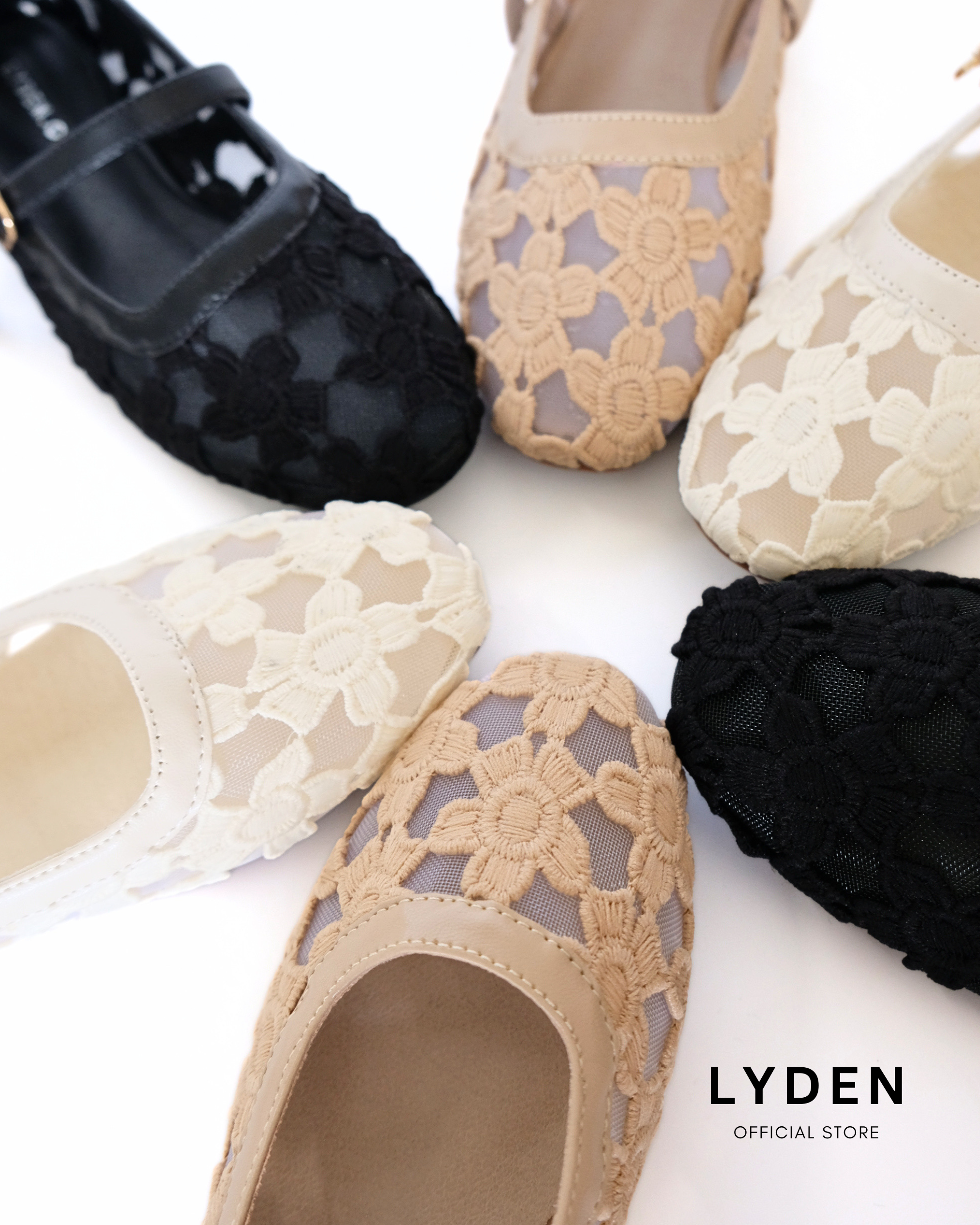 【NEW】Lovelle Series Flats- Beige//Khaki//Black