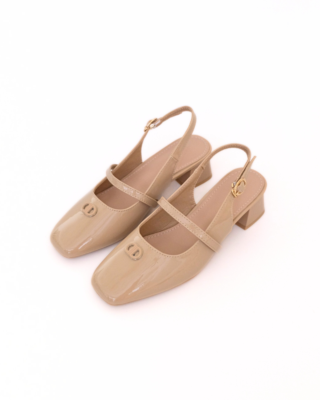 【NEW】Lyden Clara Glossy Heels series 5cm pump heels - Beige//Khaki//Brown