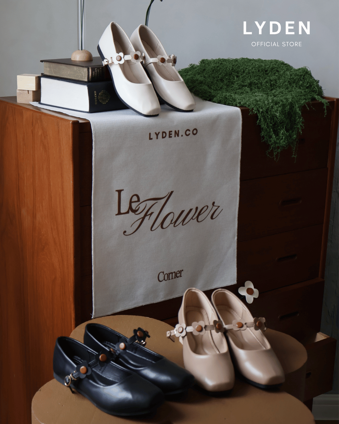 【Le Flowers Mini Bloom】Flats with Bloom Strap Series