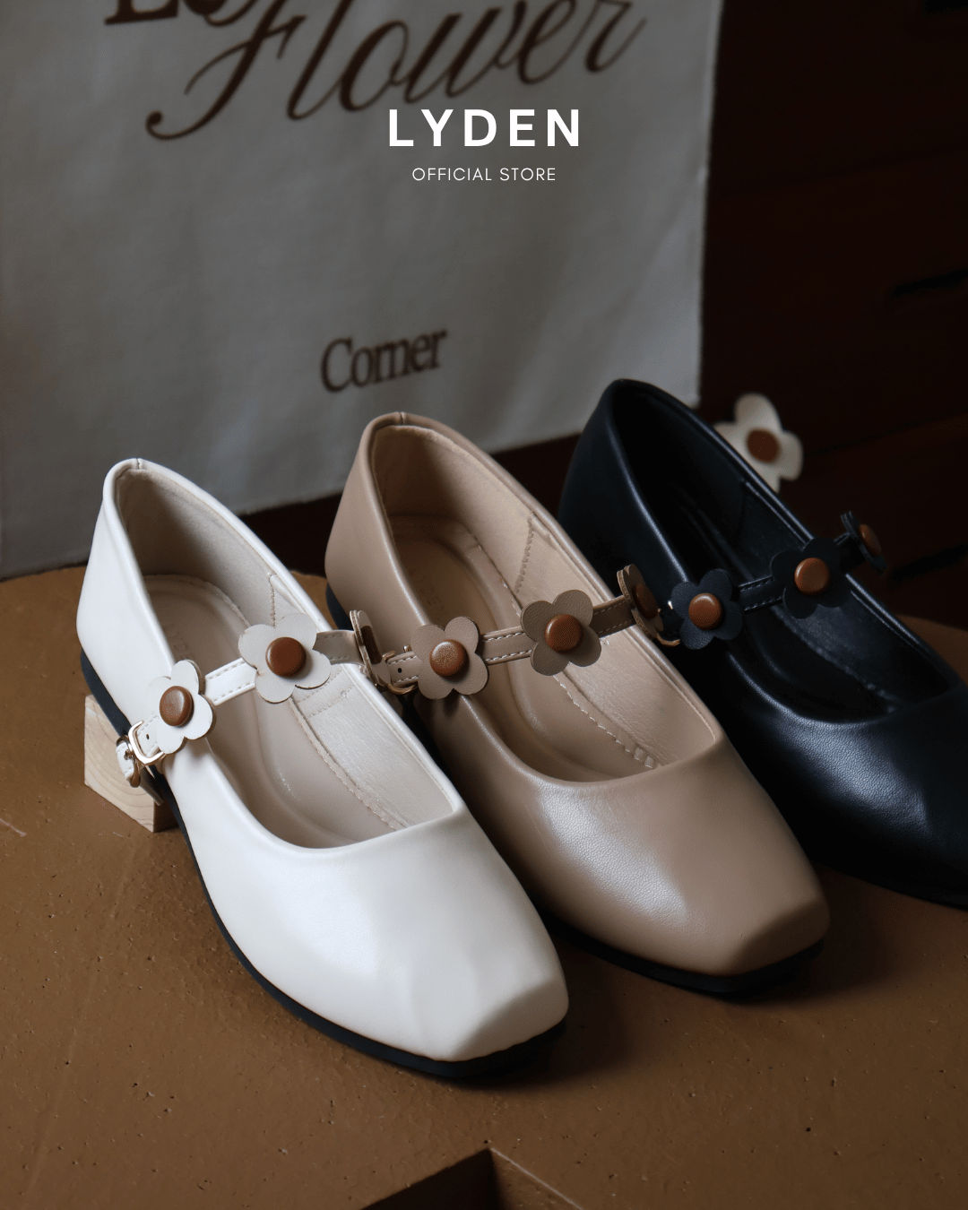 【Le Flowers Mini Bloom】Flats with Bloom Strap Series