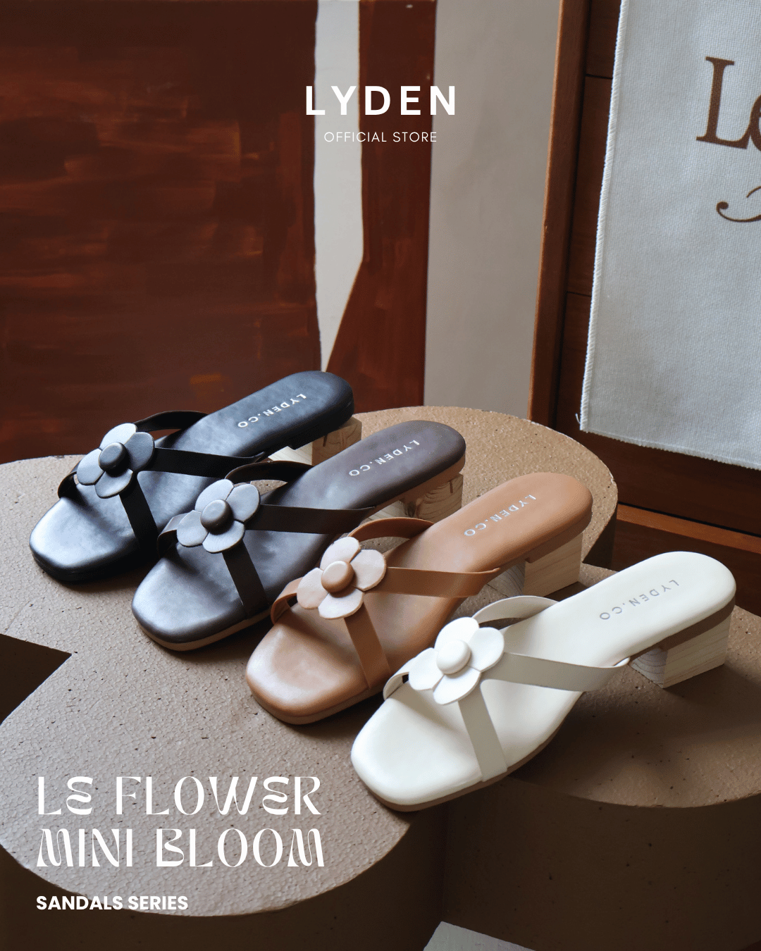 【NEW】【Le Flowers Mini Bloom】Sandals Series