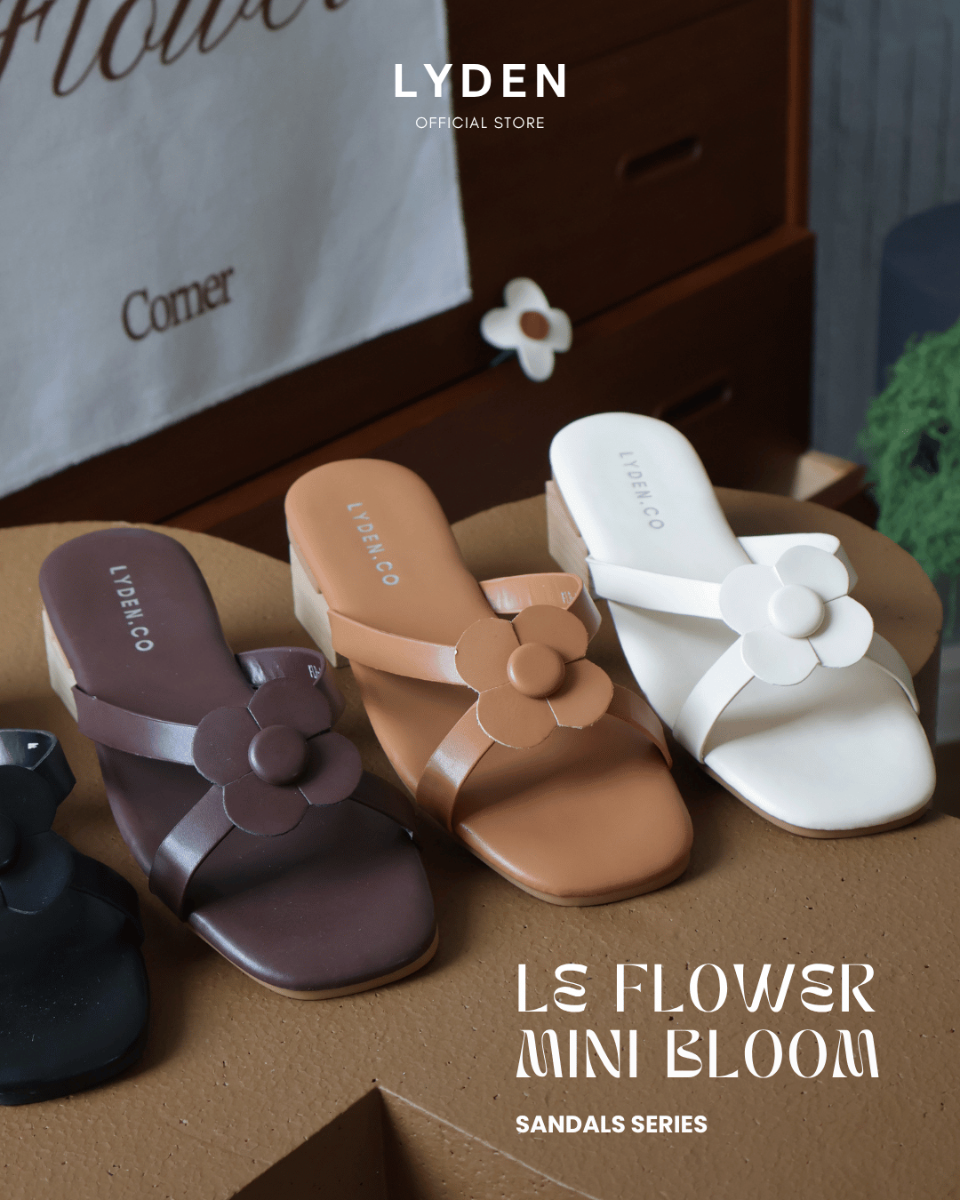 【NEW】【Le Flowers Mini Bloom】Sandals Series