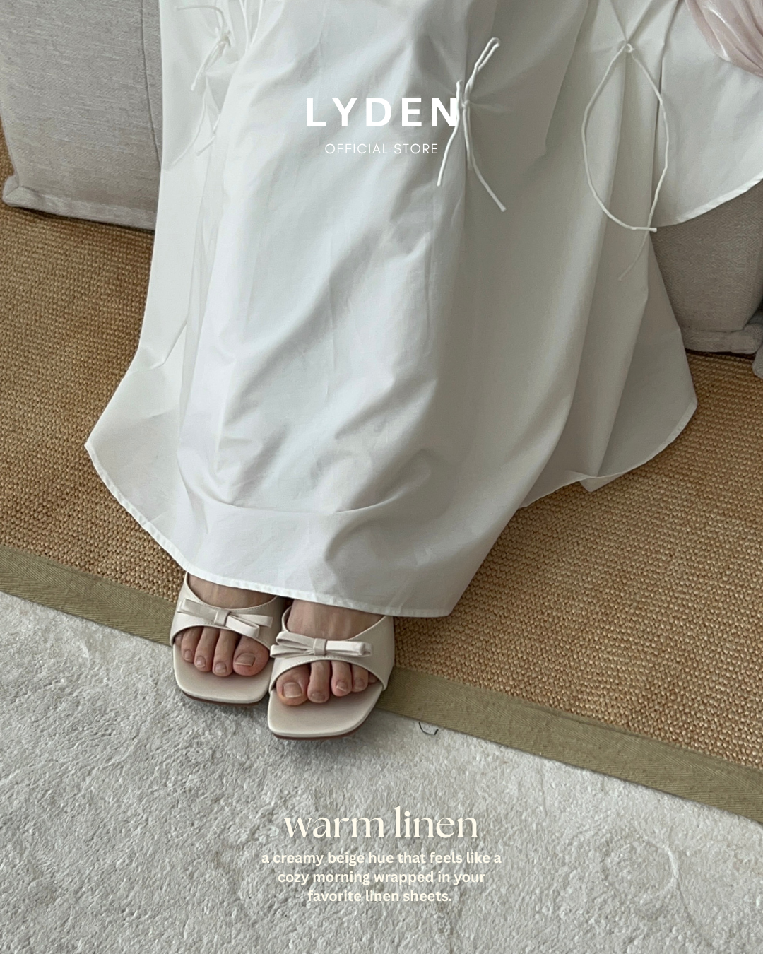 【NEW】Lyden The Ribbon Edit Series 4.5cm pump heels - Beige//Pink//Silver