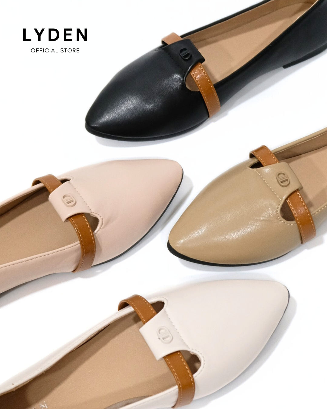 【NEW】Lyden Koey Series Flats - Beige//Pink//Khaki//Classic Black