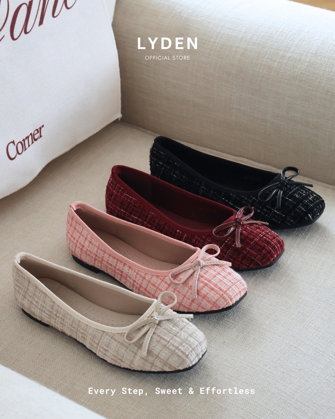 【NEW】Crochet Kiss Ballet Flats Series