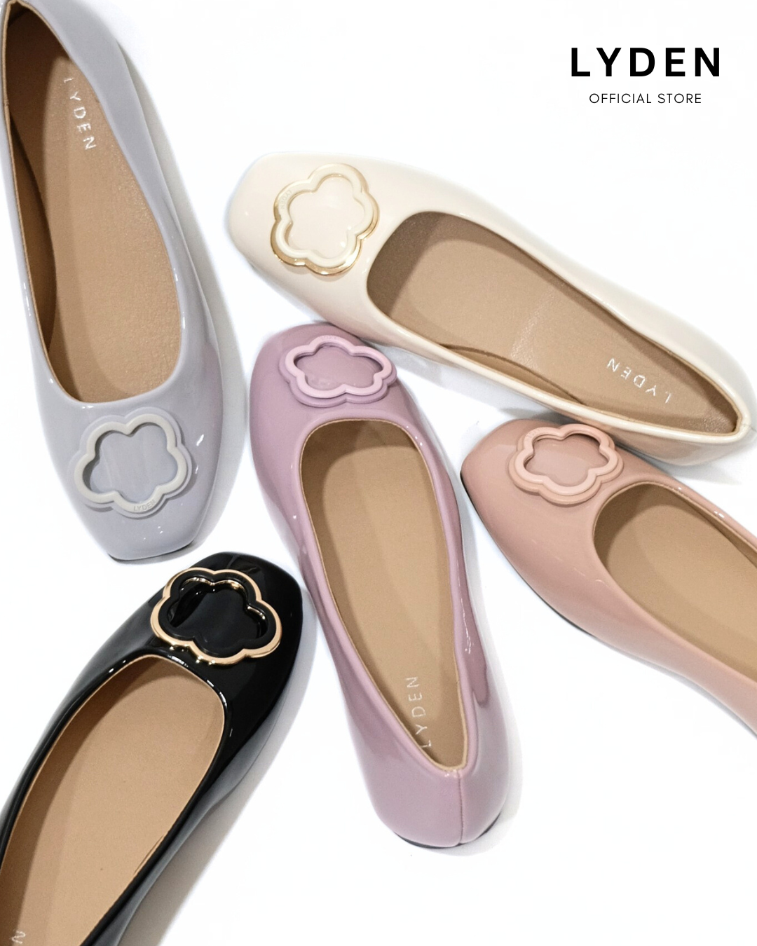 【NEW】Lyden XXXX Series Flats - Beige//Pink//Purple//Blue//Classic Black