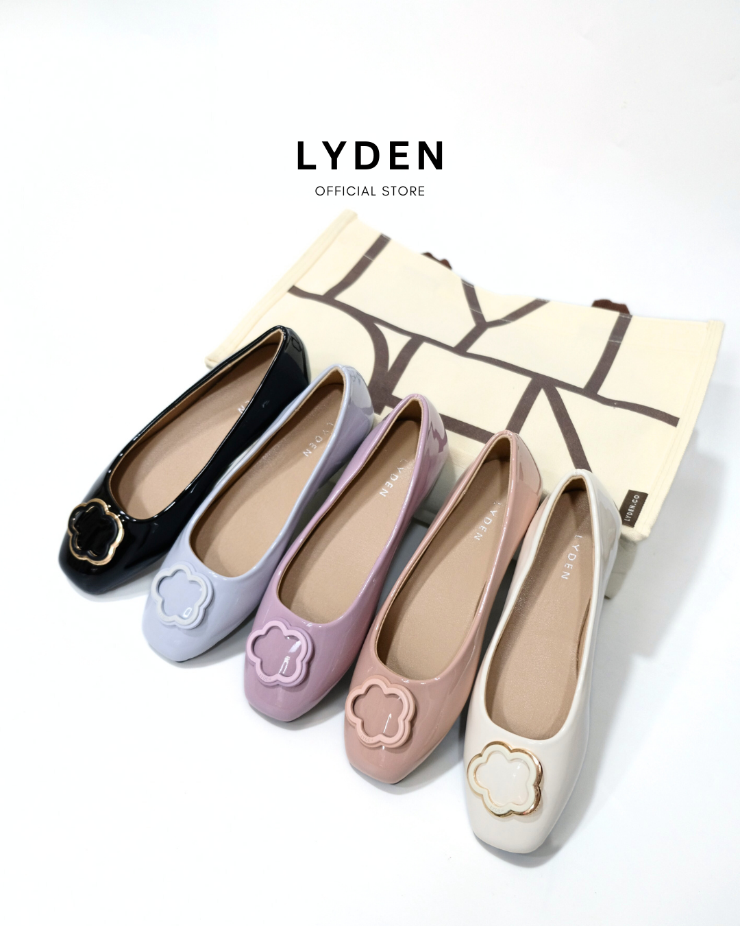 【NEW】Lyden XXXX Series Flats - Beige//Pink//Purple//Blue//Classic Black