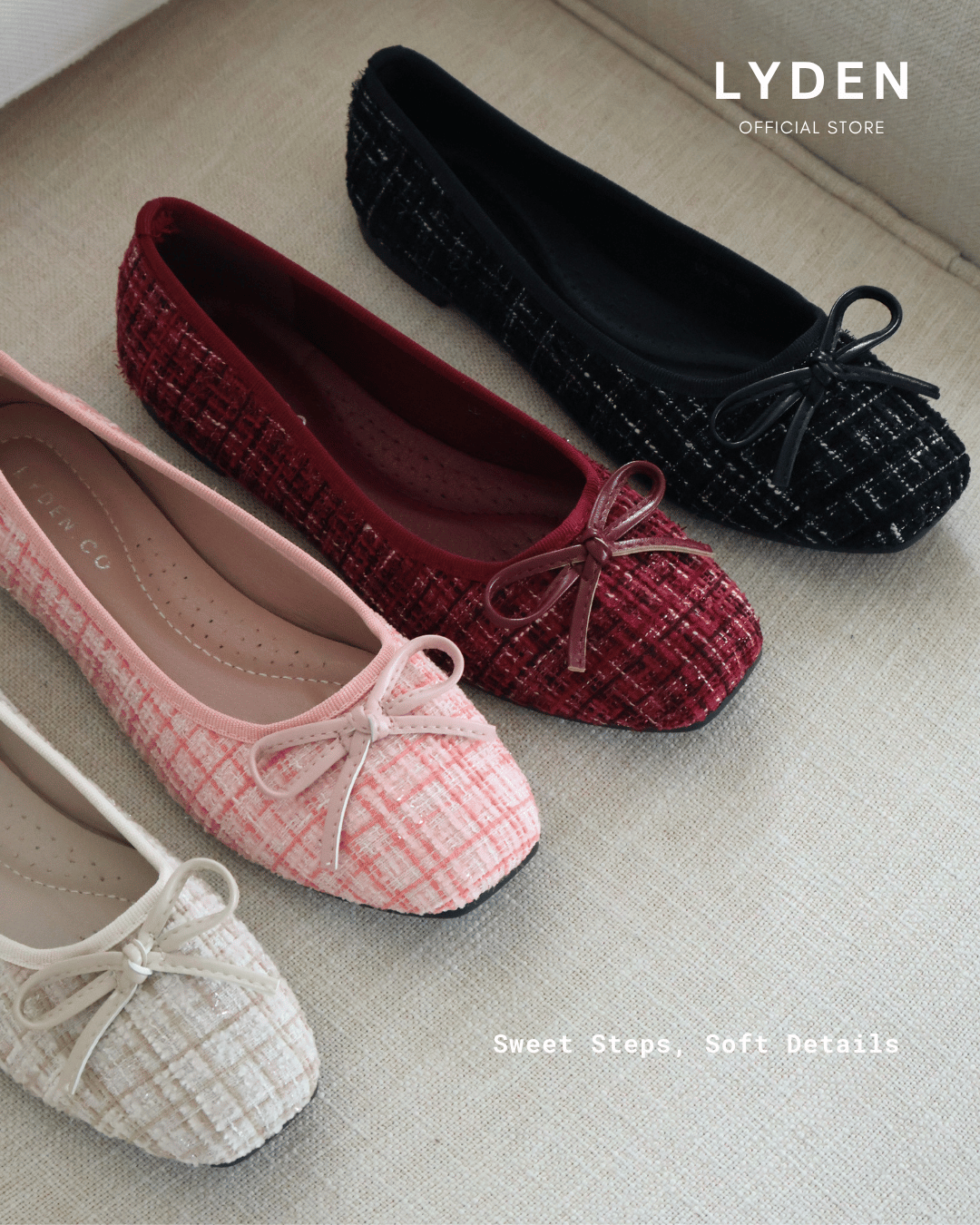 【NEW】Crochet Kiss Ballet Flats Series