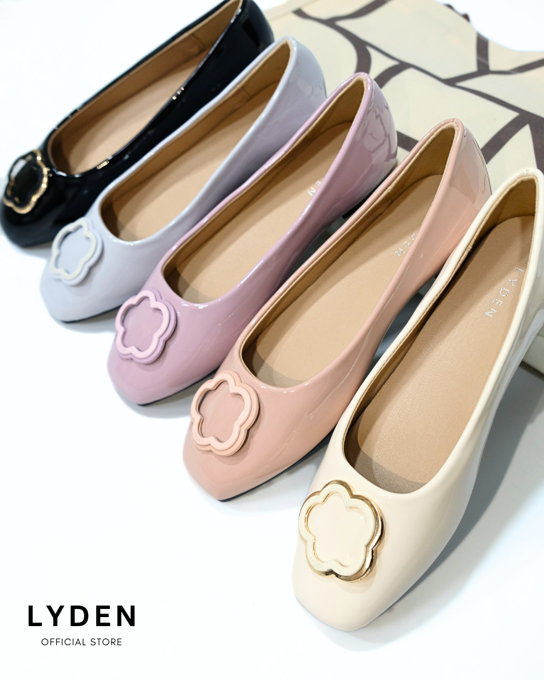 【NEW】Lyden XXXX Series Flats - Beige//Pink//Purple//Blue//Classic Black