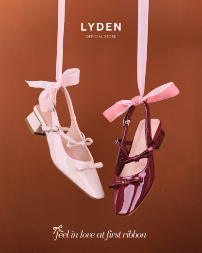 【NEW】Lyden Mary Jane Bow and Jane Heels series 4cm pump heels - Classic Black//Maroon//Cream