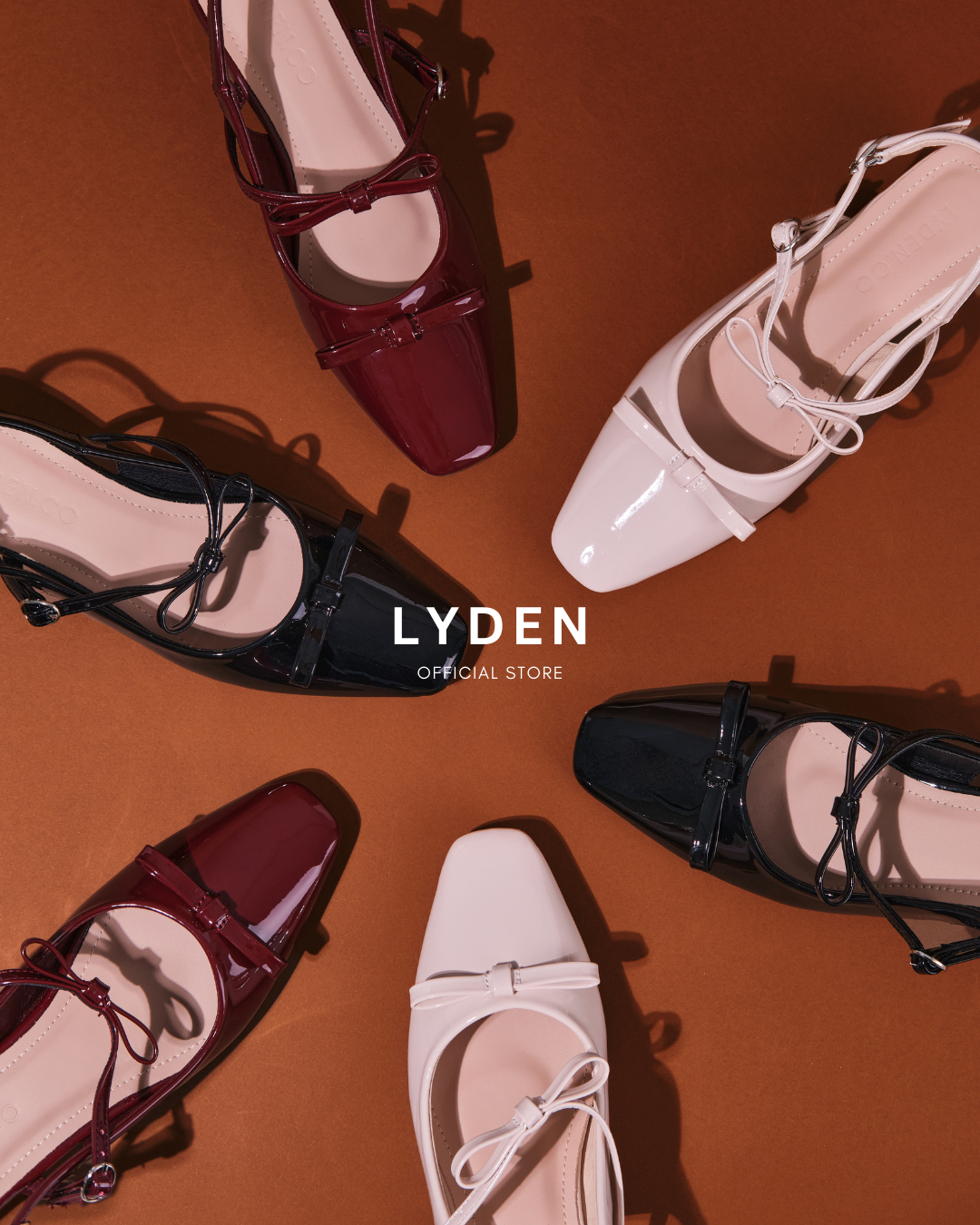 【NEW】Lyden Mary Jane Bow and Jane Heels series 4cm pump heels - Classic Black//Maroon//Cream